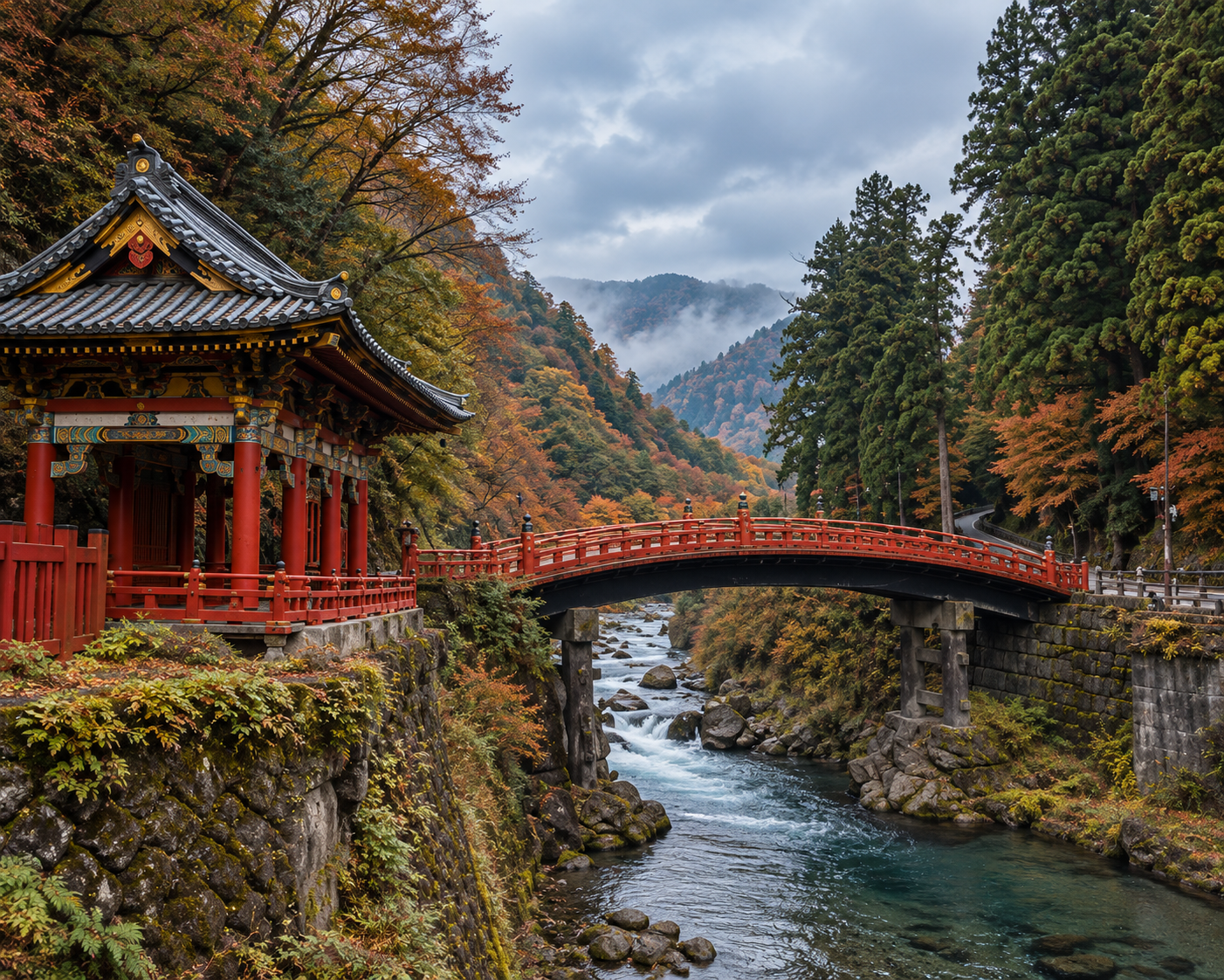 Nikko National Park lush mountain landscape in Japan