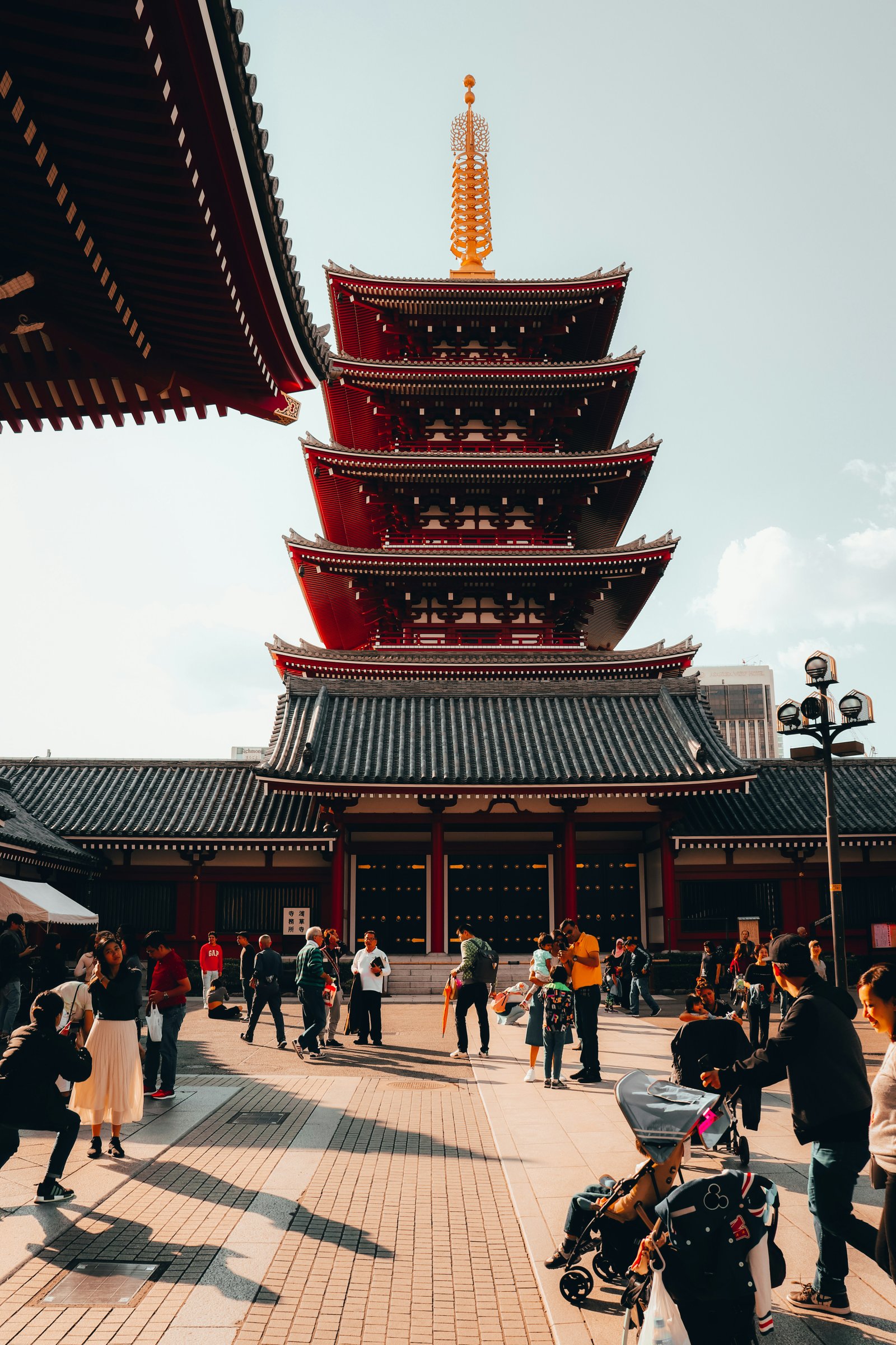 Historic Senso-ji Temple and pagoda in Asakusa Tokyo
