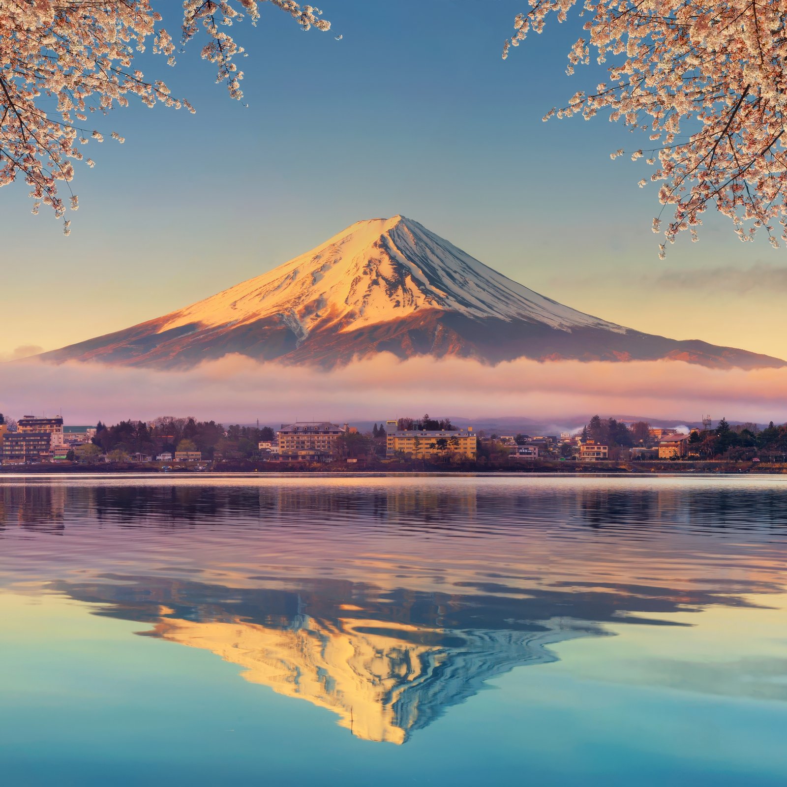 Mount Fuji day trip from Tokyo with Lake Kawaguchi and pagoda view